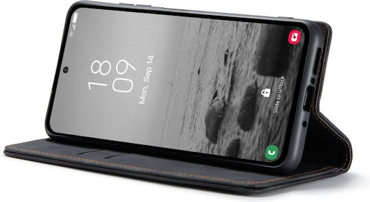 Caseme Портмоне Изкуствена кожа Черен (Galaxy A54)