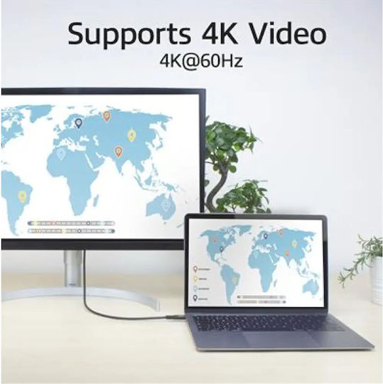 Act Ac7420 Кабел USB-C M към USB-C M 0.5m 240W Черен