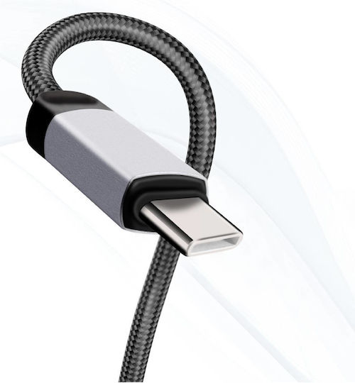 Linq USB Zu USB-C Ladekabel zum Aufladen und Übertragen 3a 27w Schnell 1,2m Schwarzes