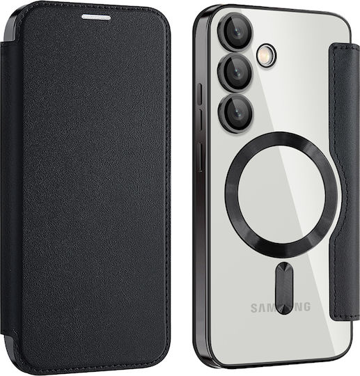 Techsuit Buchen Sie Silikon Schwarz (Galaxy S24 FE)