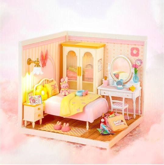 Rolife Παιχνίδι Κατασκευών Ξύλινo Lovely Pink Bedroom with LED για Παιδιά 8+ Ετών
