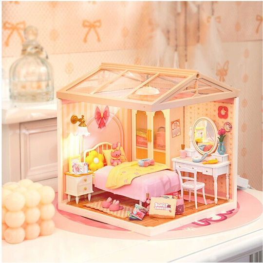 Rolife Παιχνίδι Κατασκευών Ξύλινo Lovely Pink Bedroom with LED για Παιδιά 8+ Ετών