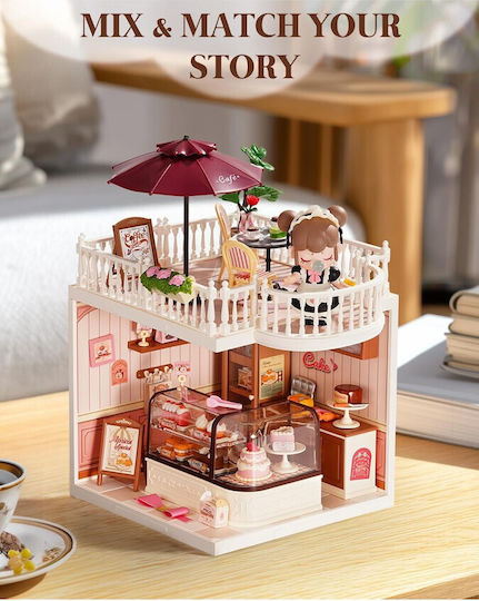 Rolife Wooden Construction Toy Robotime Chic Cafe Terrace for Children Aged 14+