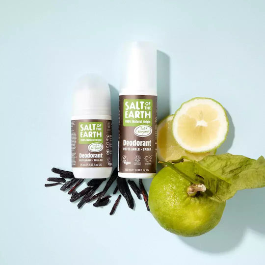 Salt of the Earth Salt Earth Φυσικό Αποσμητικό σε Roll-On Χωρίς Αλουμίνιο