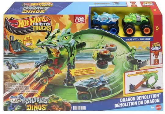 Hot Wheels Dragon Track 1:64 Monster Truck For Ages 3+