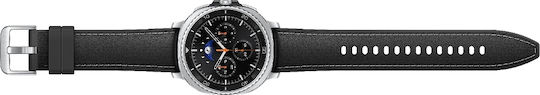 Samsung Galaxy Watch8 Classic Stainless Steel 46mm Waterproof with eSIM and Heart Rate Monitor (Black)