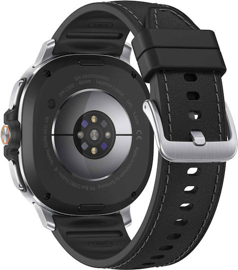 Samsung Galaxy Watch8 Classic Stainless Steel 46mm Waterproof with Heart Rate Monitor (Black)