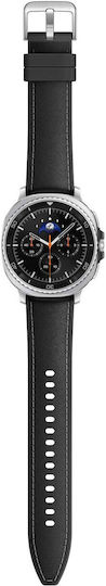 Samsung Galaxy Watch8 Classic Stainless Steel 46mm Waterproof with eSIM and Heart Rate Monitor (Black)
