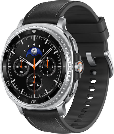 Samsung Galaxy Watch8 Classic Stainless Steel 46mm Waterproof with Heart Rate Monitor (Black)