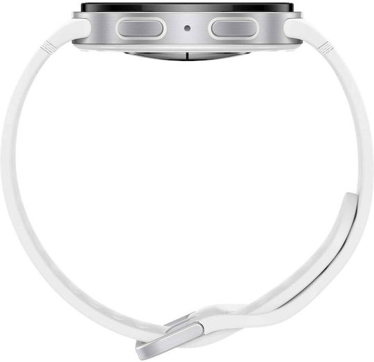 Samsung Galaxy Watch8 LTE Aluminium 40mm Αδιάβροχο με eSIM και Παλμογράφο (Ασημί - S/M)