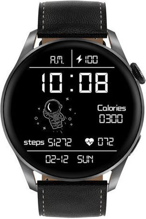 Dynamic FiT Aluminium Smartwatch mit Pulsmesser (Schwarz)