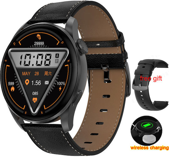 Dynamic FiT Aluminium Smartwatch mit Pulsmesser (Schwarz)