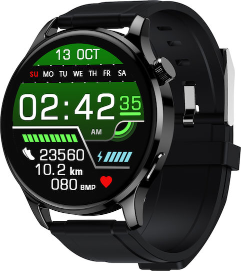Dynamic FiT Aluminium Smartwatch mit Pulsmesser (Schwarz)