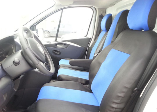 2+1 Huse Tapițerie Scaune Frontale Potrivite Pentru Opel Vivaro Renault Trafic 2014+ 3 Culori