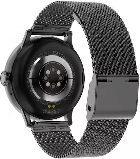 Dare FiT Aluminium Smartwatch mit Pulsmesser (Schwarz)