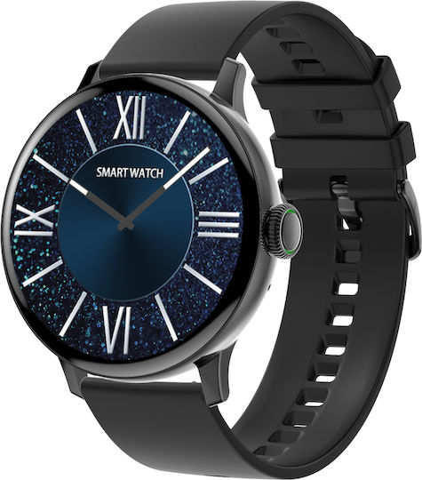Dare FiT Aluminium Smartwatch mit Pulsmesser (Schwarz)