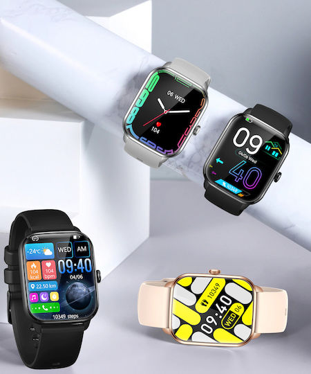 Brățară Fitness Smartwatch Lexus Collection Idealstore Ecran Tactil 3D Apeluri Bluetooth Mesaje Monitorizare Ritm Cardiac Somn Multi-sport Difuzor-microfon Barometru Ip67 Alarmă Android-ios Baterie Lungă Ediția Neagră