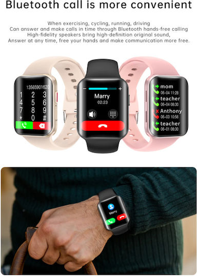 Smartwatch Pro Detail Idealstore Curved Screen 1.54 Inch Water Resistant Compatible Ios Android Voice Call Heart Rate Sleep Monitoring Pedometer Sports Black Moment