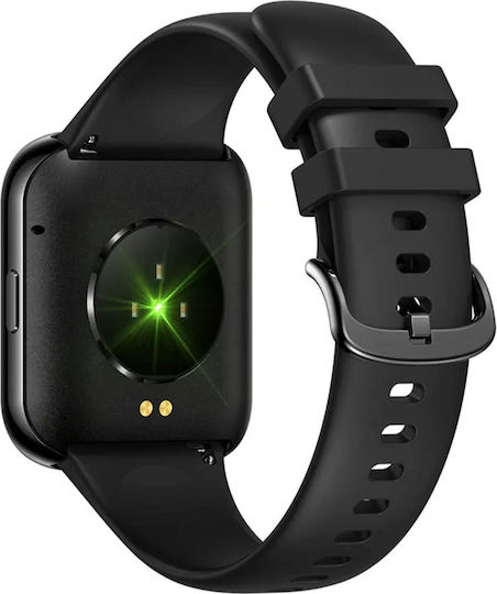 Idealstore Novodue Smartwatch Apel Bluetooth Muzică Bluetooth Notificări SMS Aplicații Sociale Monitorizare Sănătate EKG 20 Moduri Sport Memento-uri Sedentare Rezistent la Apă IP67 Silicon Negru