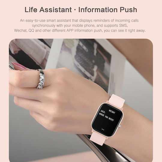 ProFiT Aluminiu Smartwatch (Roz)