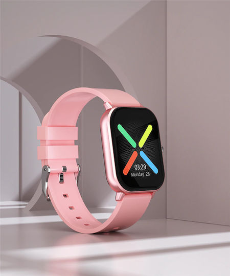 ProFiT Aluminiu Smartwatch (Roz)