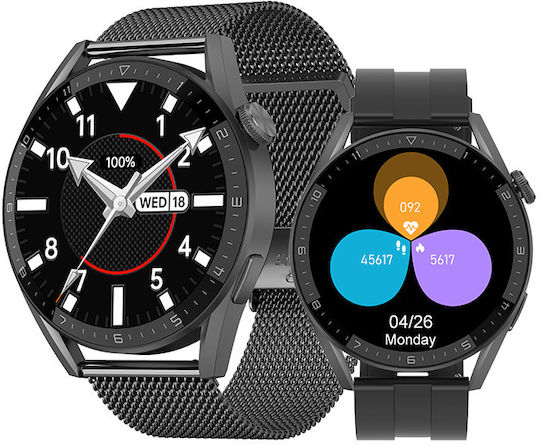 DeltaFiT Max Smartwatch with Heart Rate Monitor (Black)