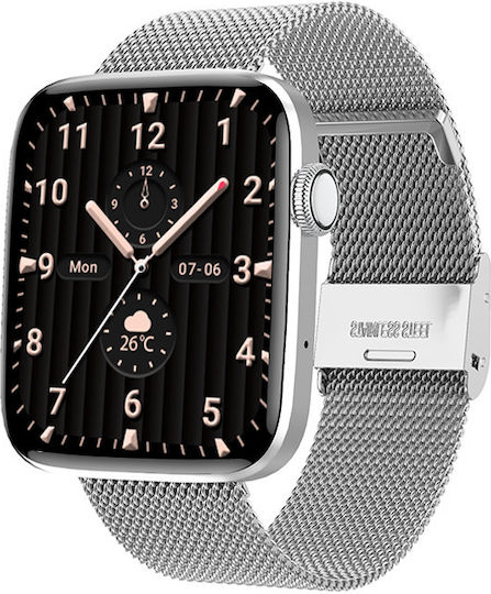 WearPro FiT Aluminiu Smartwatch (Argintiu)