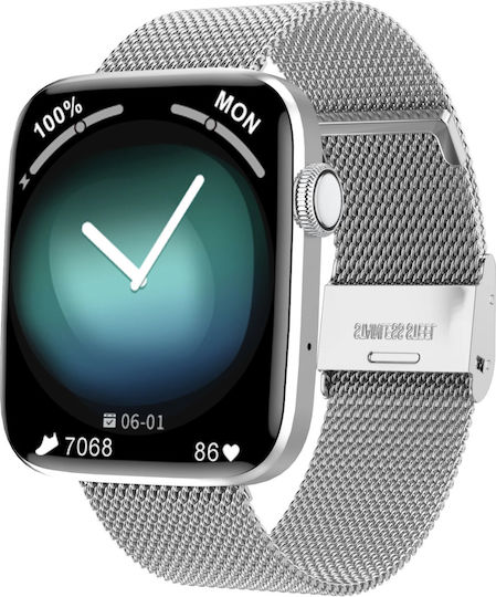 WearPro FiT Aluminiu Smartwatch (Argintiu)