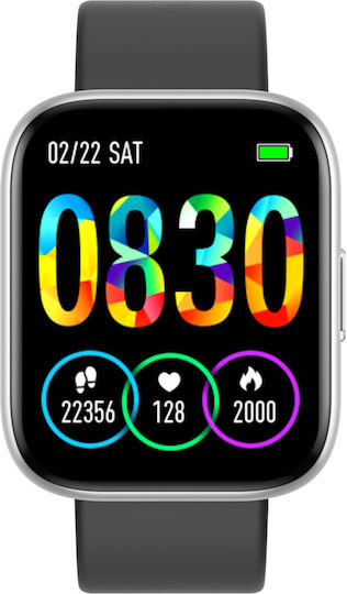 TrendFIT Pro Aluminium Smartwatch mit Pulsmesser (Silber)