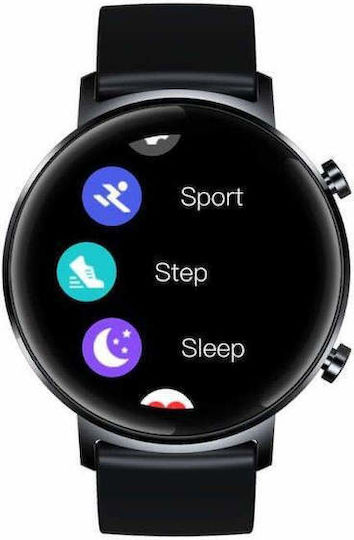 GrandFiT PRO Алуминий Смартчасовник с Пулсомер (Черен)