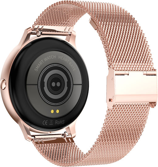 DoFIT PRO Aluminium Smartwatch με Παλμογράφο (Χρυσό)