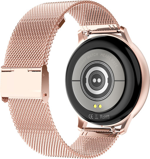 DoFIT PRO Aluminium Smartwatch με Παλμογράφο (Χρυσό)