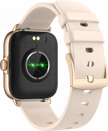 Omni FiT Aluminium Smartwatch with Heart Rate Monitor (Gold)