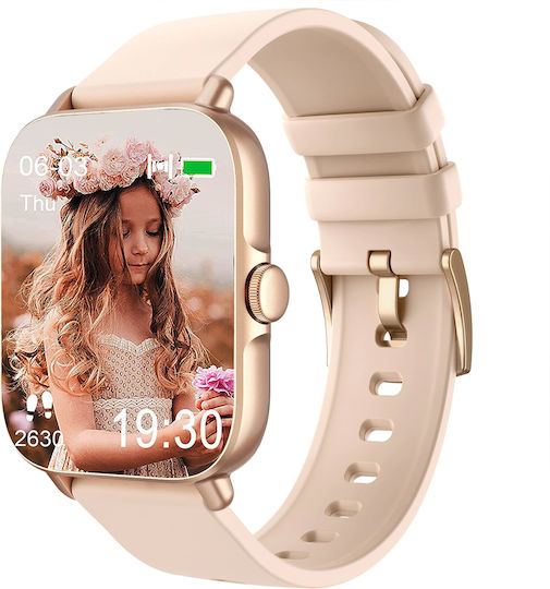Omni FiT Aluminium Smartwatch with Heart Rate Monitor (Gold)