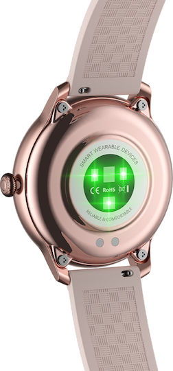 LadyCrown FiT Aluminium Smartwatch με Παλμογράφο (Χρυσό)