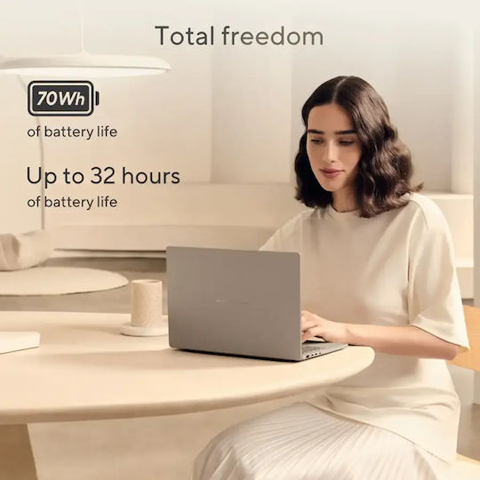 Asus Zenbook A14 UX3407QA-X1P512 14" OLED FHD+ (Snapdragon-X1P 42 100/16GB/512GB SSD/W11 Home) (US Keyboard)
