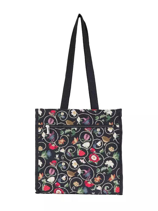 Jacobean Γυναικεία Τσάντα Shopper Ώμου Πολύχρωμη
