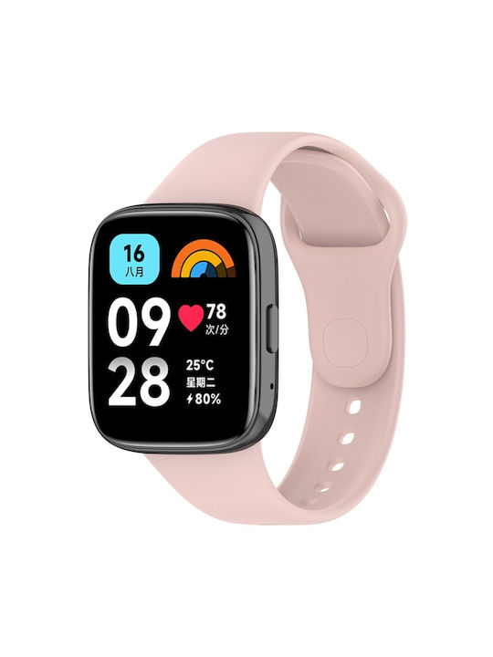 Λουράκι Σιλικόνης Ροζ (Redmi Watch 3 Active)