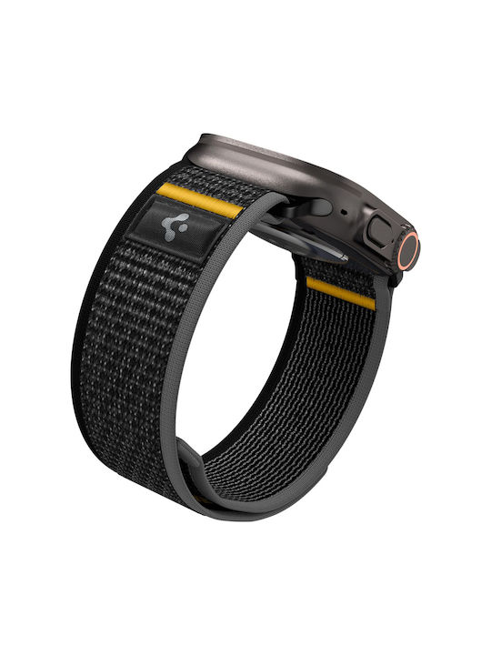 Spigen Athlex Air Armband Stoff Schwarz (Apple Watch 44/45/46mm/Ultra 49mm)