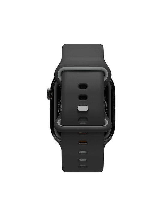 Spigen Nano Pop Strap Silicone Black (Apple Watch 6, 7, 8, 9, 10, SE, Ultra 1, 2)