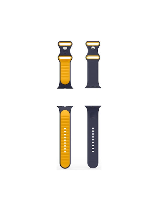 Spigen Nano Pop Λουράκι Σιλικόνης Navy Μπλε (Apple Watch 44/45/46mm/Ultra 49mm)