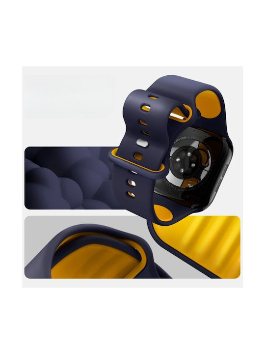 Spigen Nano Pop Λουράκι Σιλικόνης Navy Μπλε (Apple Watch 44/45/46mm/Ultra 49mm)