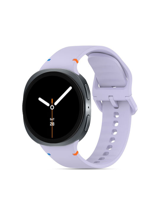 Tech-Protect Каишка Силикон Лилав (SAMSUNG GALAXY WATCH 8, CLASSIC 40/44/46 ММ)