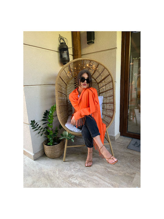 Damen Schal Orange