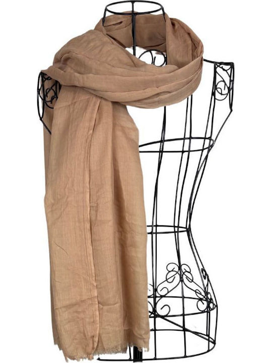 Şal Solid Pentru Femei 25vm Maro Deschis 180 X 95 Cm