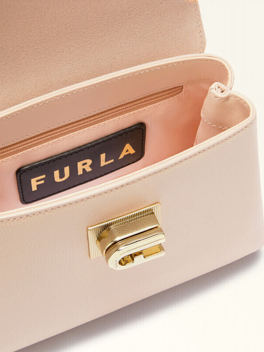 Leather Women's Bag Shoulder Nude