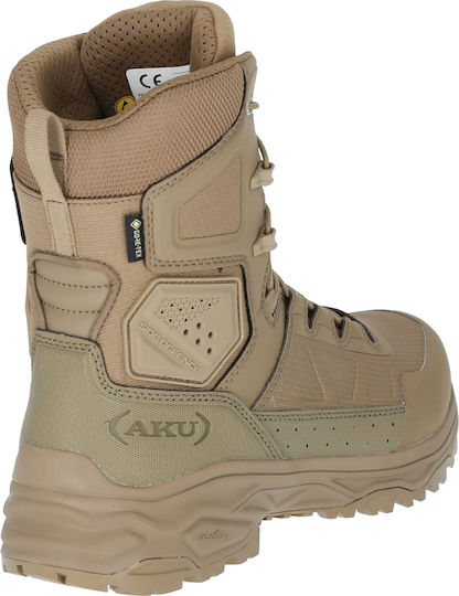 Aku Cizme Militare Tactical Impermeabile Cu Membrană Gore-Tex Din Piele Maro