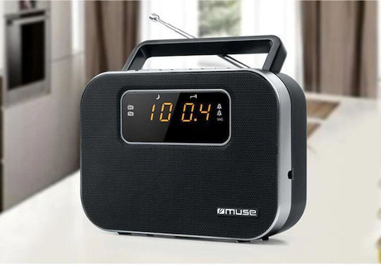 Muse M-081 R Επιτραπέζιο Ραδιόφωνο Ρεύματος / Μπαταρίας Μαύρο