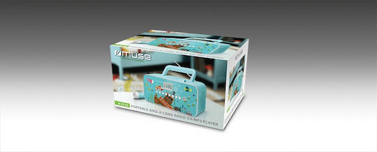 Muse M-29 Φορητό Ηχοσύστημα με CD / Ραδιόφωνο / MP3 / USB Τιρκουάζ