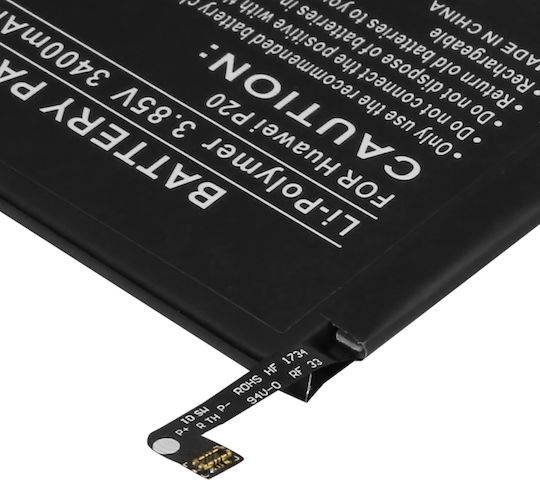 Avizar Replacement Battery Huawei P20 Li-polymer 3.85v 3400mah 13.1wh Black